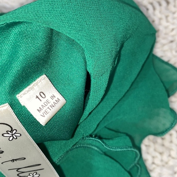 Emma & Michelle green dress size 10 - Picture 6 of 10